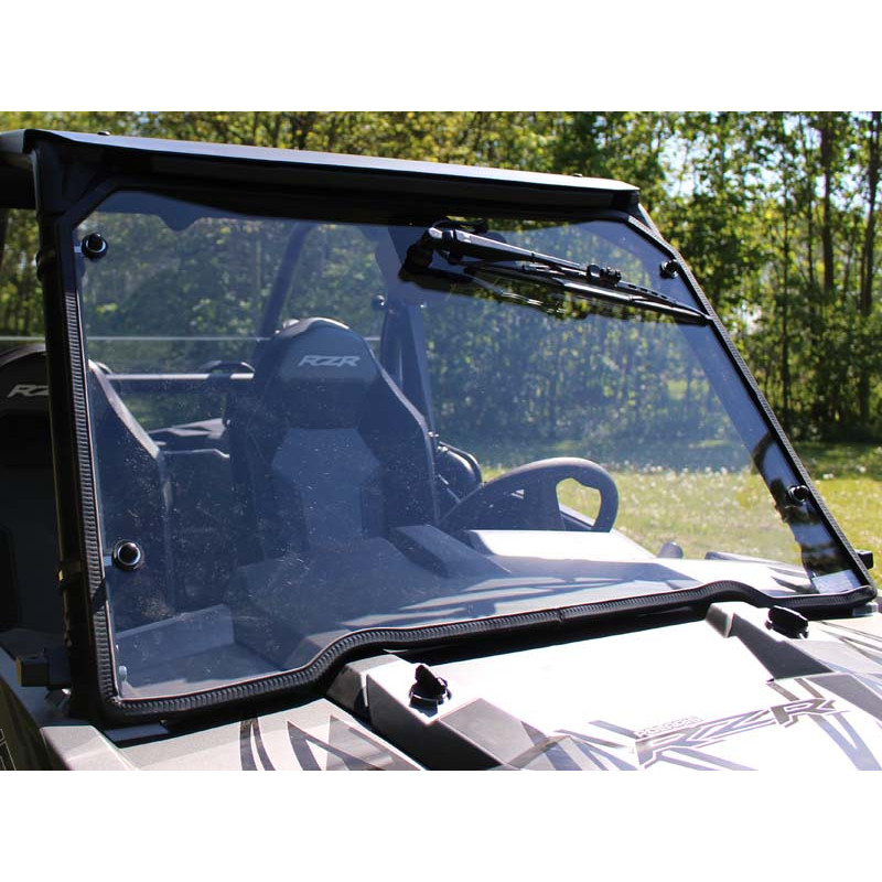 Pare Brise Polycarbonate + Essuie Glace 180°+ Lave Glace RZR 1000 Turbo Polaris jusqu'à 2018 fabrication française