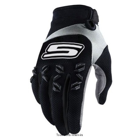 Gants Noir Blanc Homologué CE Enduro Cross