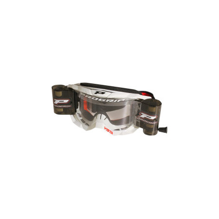 Masque Cross Progrip 3303 MX Vista America roll off blanc