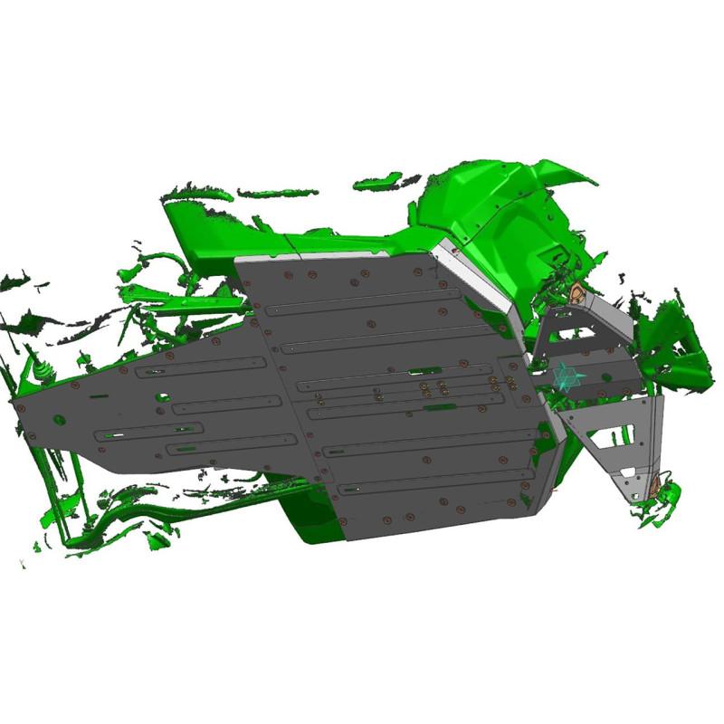 Kit Protection Aluminium Complet RIVAL Maverick X3 Can-am Port Offert