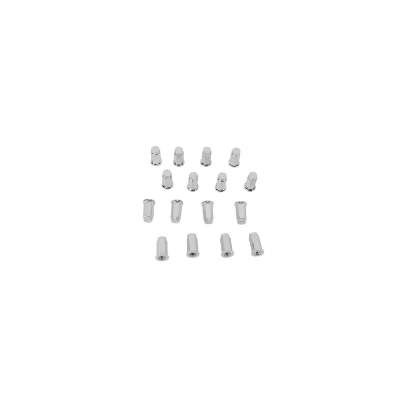 Lot de 16 écrous Chrome Plat 3/8 Polaris
