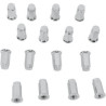 Lot de 16 écrous Chrome Plat 3/8 Polaris