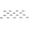 Lot de 16 écrous Chrome Conique 60° 10x1.25