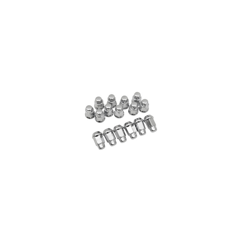 Lot de 16 écrous Chrome Conique 60° 12x1.25