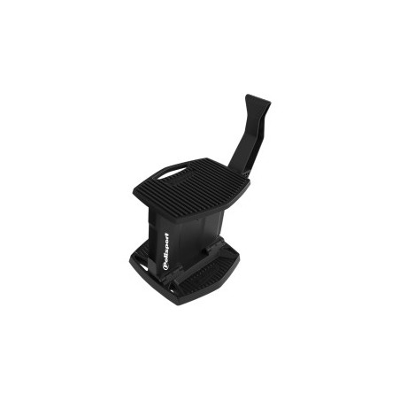 Lève Moto Béquille De Stand Pliable Noir POLISPORT