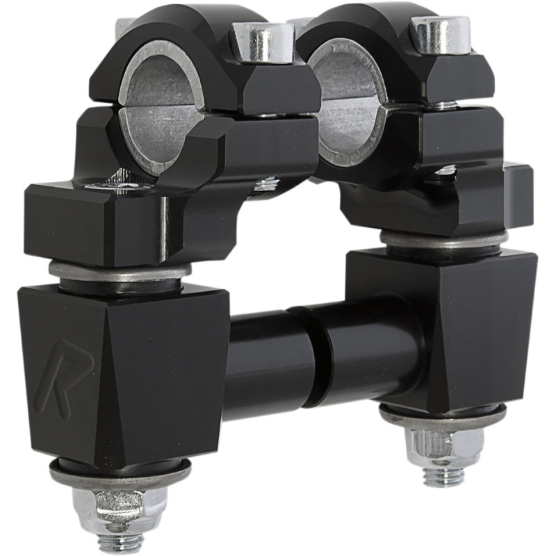 Pontets Pivotants Noir ROX ELITE SERIES Anti-Vibrations Pontet 22mm Pour Guidon 22mm ou 28.6mm