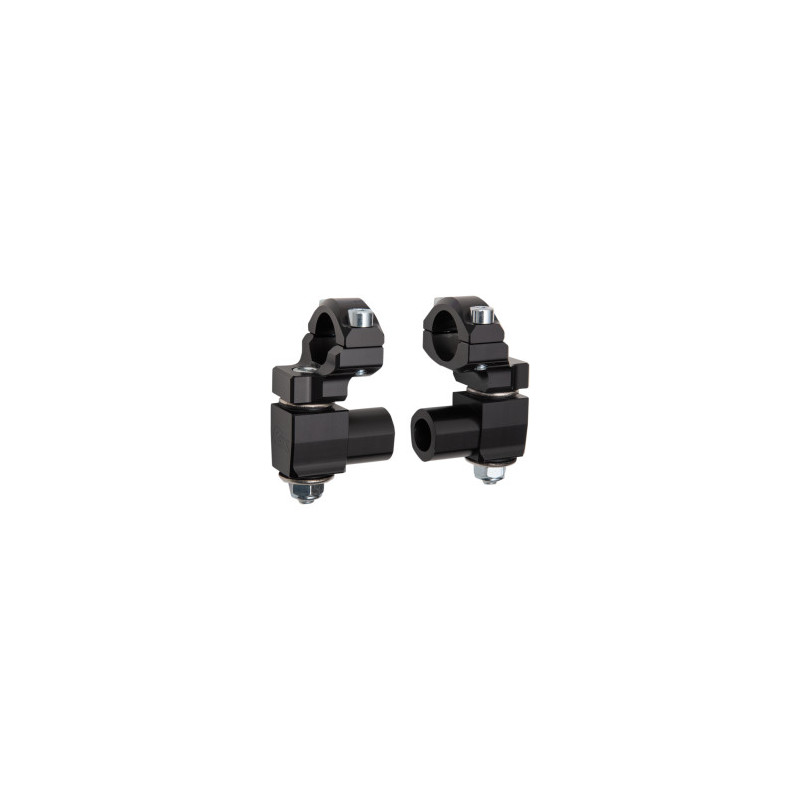 Pontets Pivotants Noir ROX ELITE SERIES Anti-Vibrations Pontet 28.6mm Pour Guidon 28.6mm