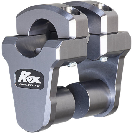 Pontets Réhausseurs ROX +44.5mm Gris Pour Pontet Et Guidon 28.6mm