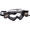 Masque Cross Progrip 3450 RIOT Roll Off XL Blanc et Noir
