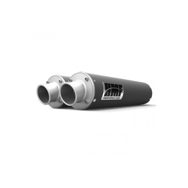 Silencieux HMF Dual Performance Series - Gun Metal/ Turn Down RZR Turbo S Polaris