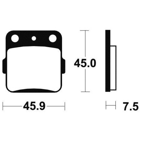 Plaquettes de Frein Yamaha Arrière YFS 200 Blaster