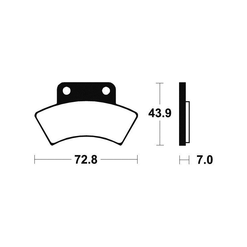 Plaquettes de Frein Arrière Métal Fritté Polaris Xplorer 500