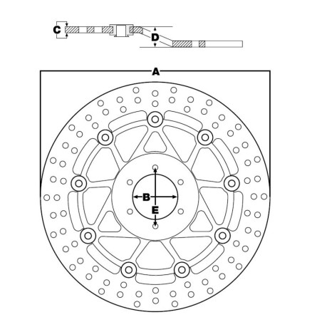 Disque de Frein Arrière TRW Pour 700 Raptor Yamaha
