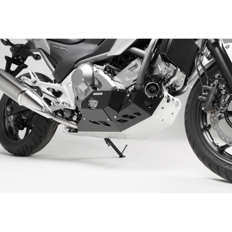 Sabot moteur. Noir/Gris. Honda NC700 / NC750 with DCT