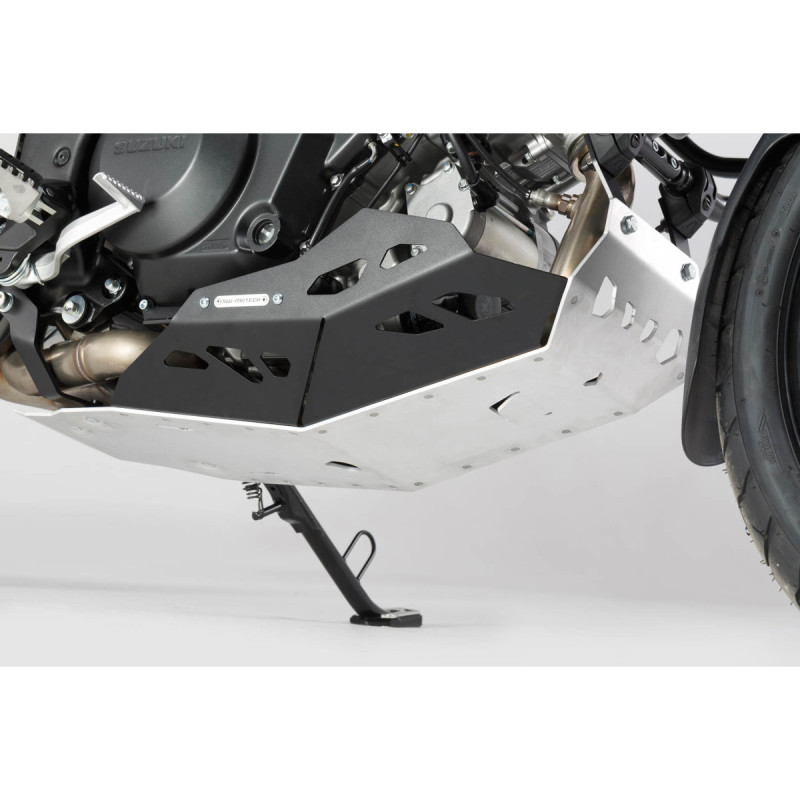 Sabot moteur. Noir/Gris. Pour V-Strom 1000 avec crashbar