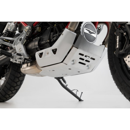 Sabot moteur. Gris. Moto Guzzi V85 TT (19-)