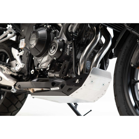 Sabot moteur. Noir/Gris. Honda CB500X (18-)