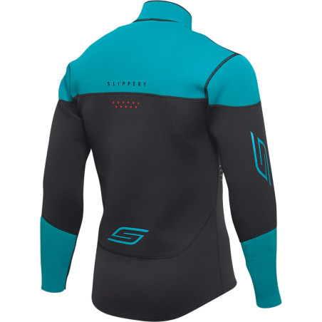 Combinaison Complète John et Jacket  Breaker Black/Aqua 1.5mm Slippery Jet Ski