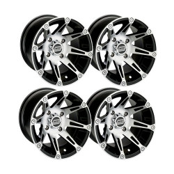 Lot de 4 Jantes Type 387X Machined Moose 14x7 4x136 4+3 Quad SSV