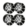 Lot de 4 Jantes Type 387X Machined Moose 14x7 4x136 4+3 Quad SSV