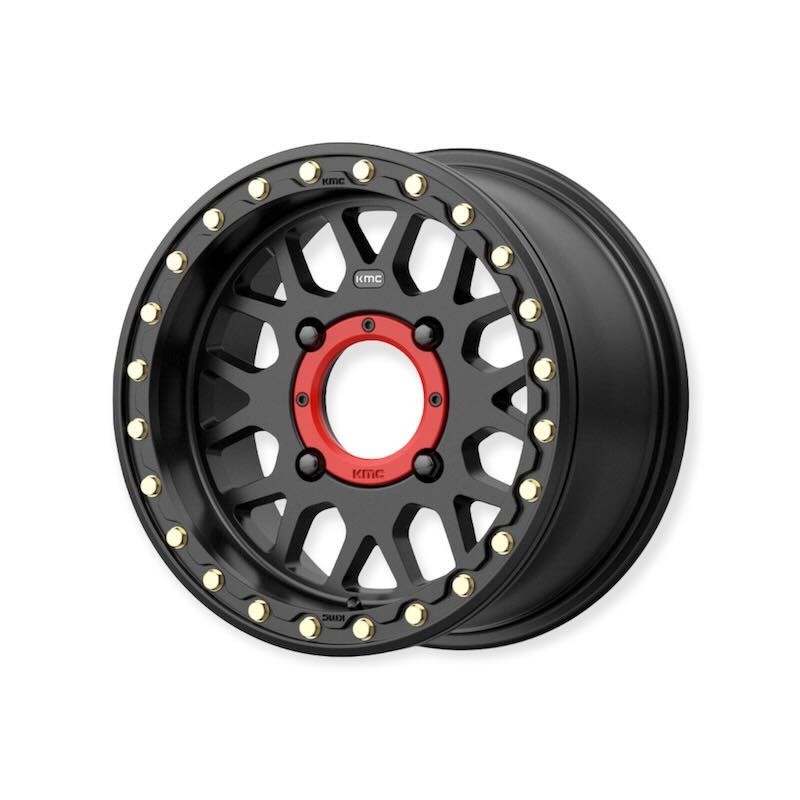 Jante KMC KS235 GRENADE Noire Beadlock 15x6 4x136 4+2 Quad SSV Off Road