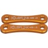 Kit de rabaissement de selle KOUBALINK (38.1 mm) orange - Kawasaki KL250 / Super Sherpa