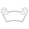 Plaquettes de frein CL BRAKES Quad métal fritté - 1230ATV1
