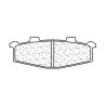 Plaquettes de frein CL BRAKES route métal fritté - 2389A3+