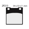 Plaquettes de frein NISSIN route /Off-Road métal fritté - 2P-213ST