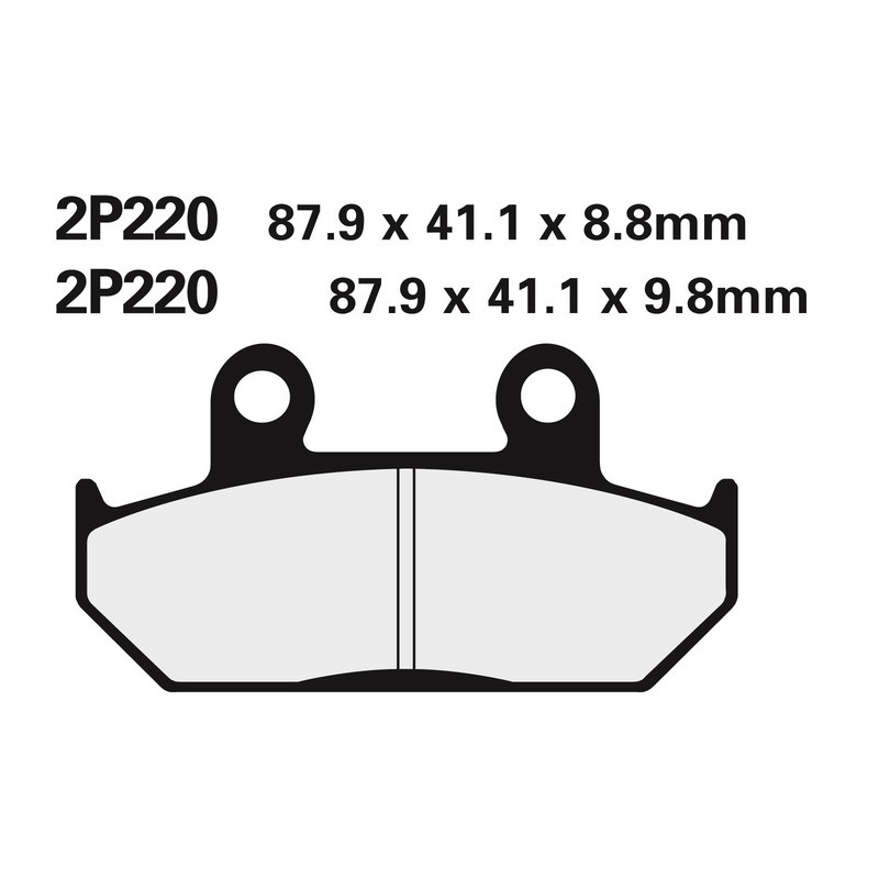 Plaquettes de frein NISSIN route /Off-Road métal fritté - 2P-220ST