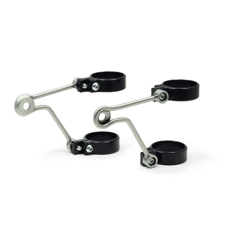 Support de phare LSL Clubman inox universel pour fourche inversée Ø50/54mm
