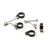 Support de phare LSL Clubman avec support clignotant inox universel Ø35mm