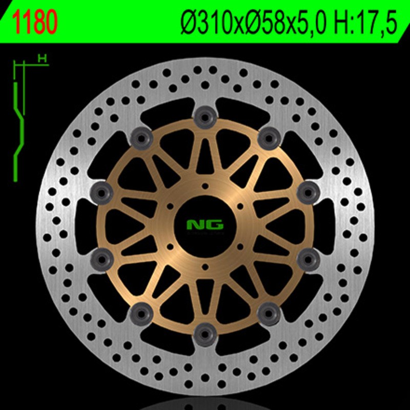 Disque de frein NG BRAKE DISC flottant - 1180