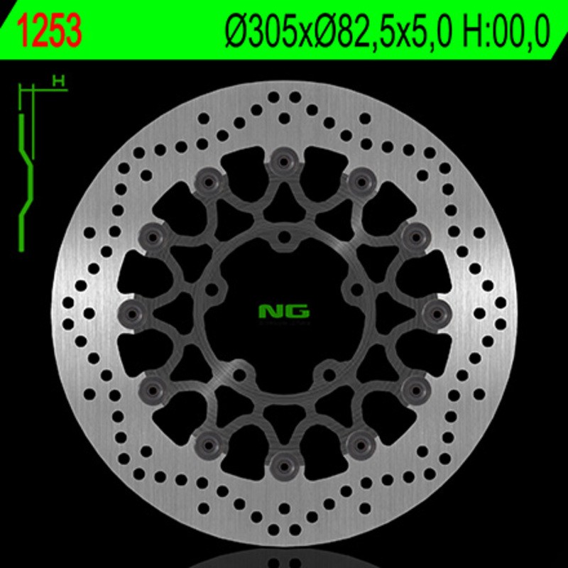 Disque de frein NG BRAKE DISC flottant - 1253