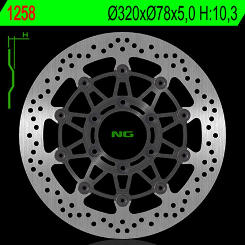 Disque de frein NG BRAKE DISC flottant - 1258