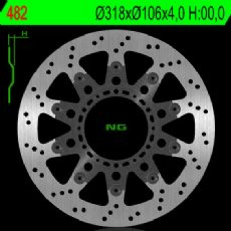 Disque de frein NG BRAKE DISC flottant - 482