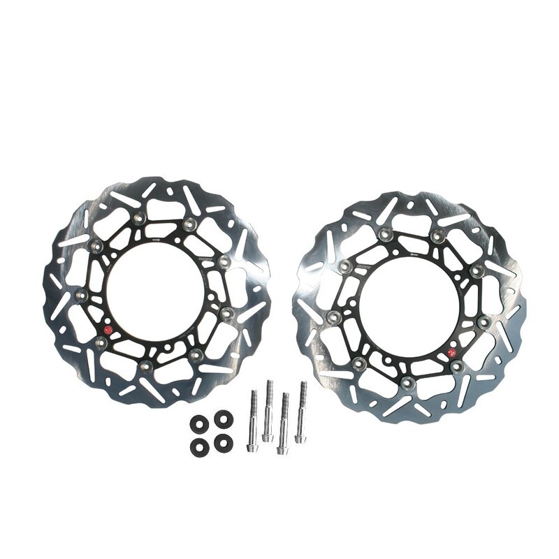 Kit Disque de frein Oversize BRAKING SK2 Racing Wave flottant - 320 OKWK05