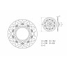 Disque de frein BREMBO Oro flottant - 78B40831