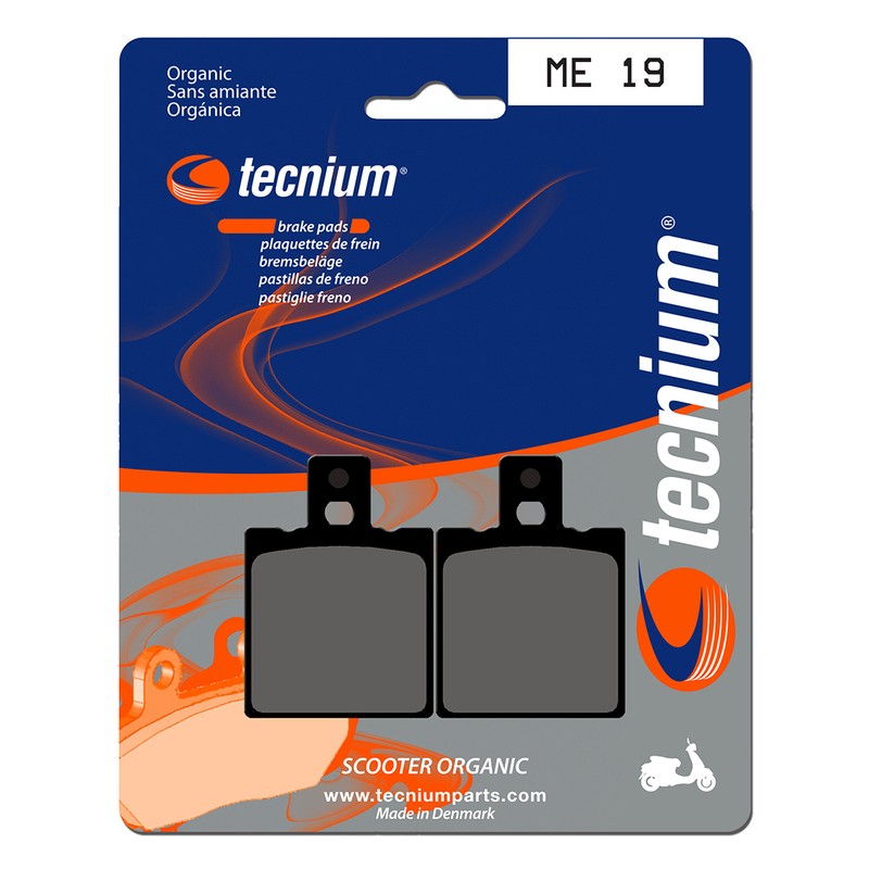 Plaquettes de frein TECNIUM Scooter organique - ME19