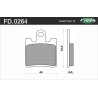 Plaquettes de frein NEWFREN Scooter métal fritté - FD0264SE
