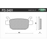 Plaquettes de frein NEWFREN Scooter organique - .FD.0401 BKS