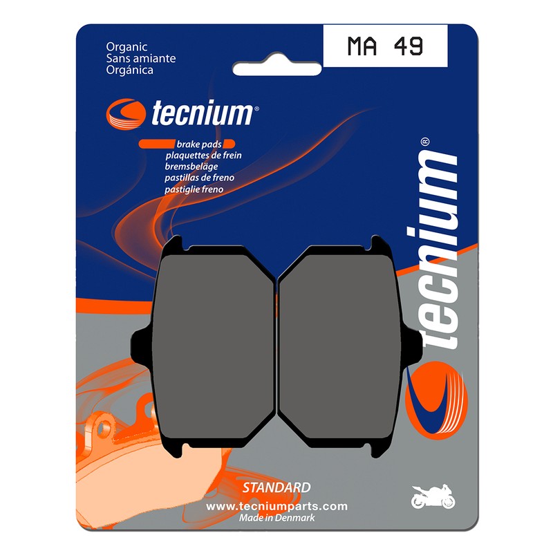 Plaquettes de frein TECNIUM route organique - MA49