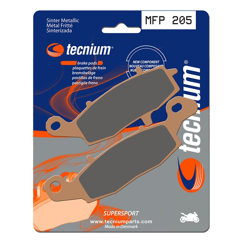 Plaquettes de frein TECNIUM Trail Performance métal fritté - MFP205
