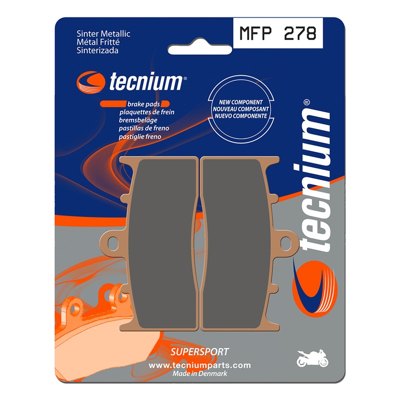 Plaquettes de frein TECNIUM Trail Performance métal fritté - MFP278