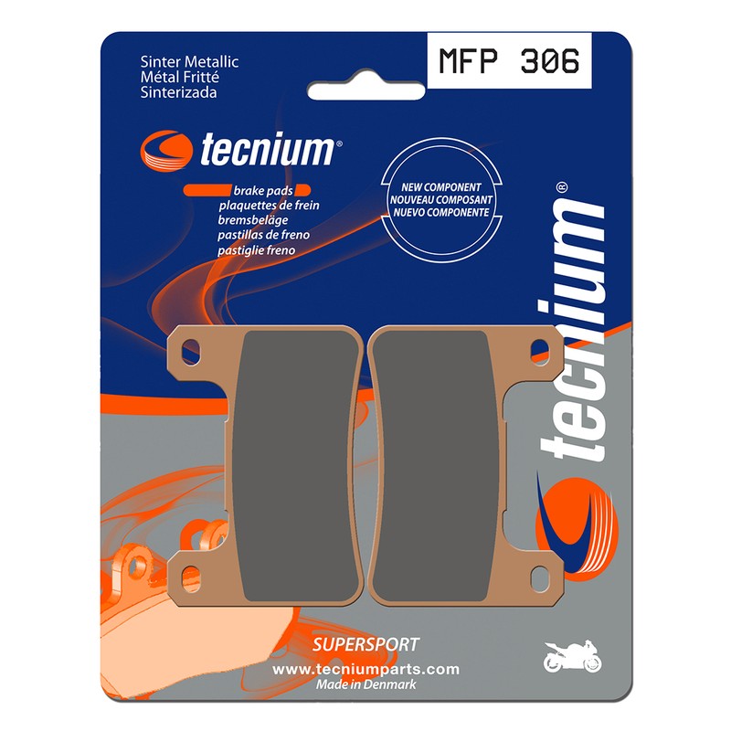 Plaquettes de frein TECNIUM Trail Performance métal fritté - MFP306