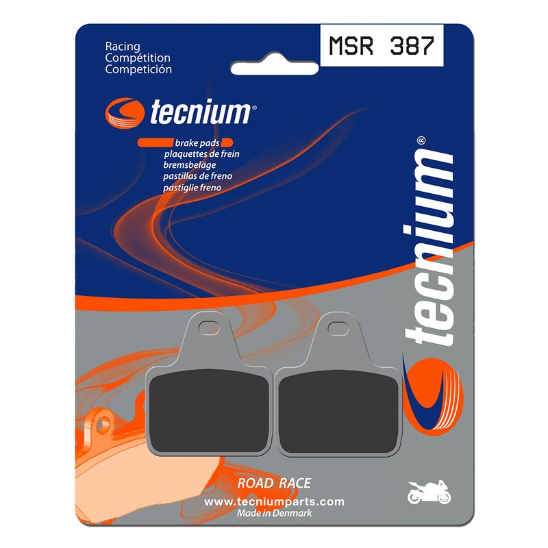 Plaquettes de frein TECNIUM Racing métal fritté - MSR387