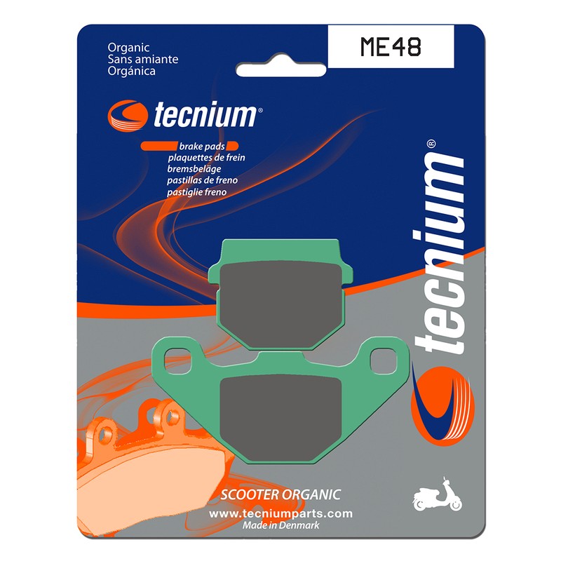 Plaquettes de frein TECNIUM Scooter organique - ME48