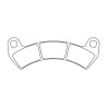 Plaquettes de frein CL BRAKES Quad métal fritté - 1247ATV1