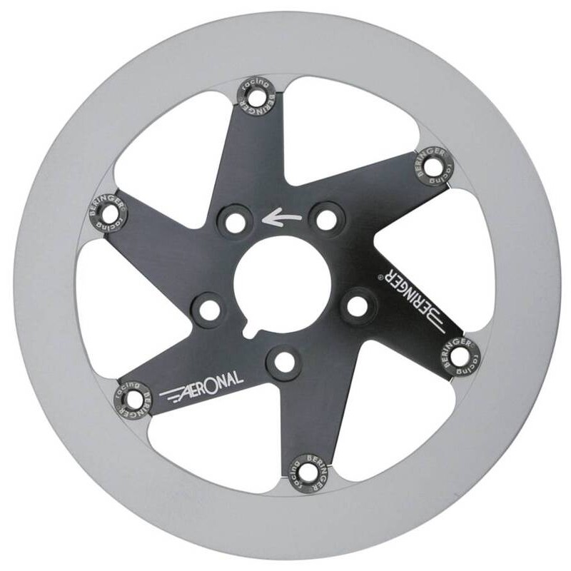 Disque de frein BERINGER Aeronal inox flottant noir - TM4LGBI