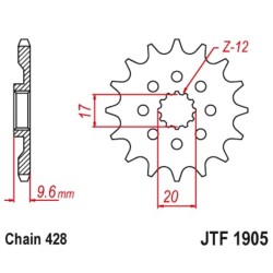 Pignon JT SPROCKETS acier...